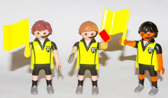 Playmobil 4728 9824 Football Soccer Referees Flag Whistle Red Yellow Card