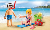 Playmobil 9449 Beachgoers snorkeling bikini Beach Sea Duo Pack