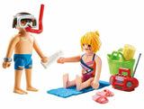 Playmobil 9449 Beachgoers snorkeling bikini Beach Sea Duo Pack