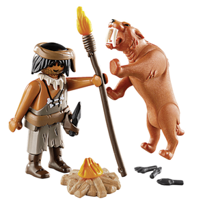 Playmobil Special 9442 Caveman Sabertooth Tiger Cavernícola